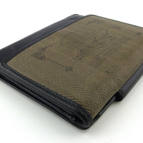 AUTH BVLGARI W Hook Wallet Colleesione Leather ~ PVC - Picture 2 of 7